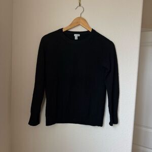 Halogen 100% Cashmere Crewneck Sweater – Black (Size XS)